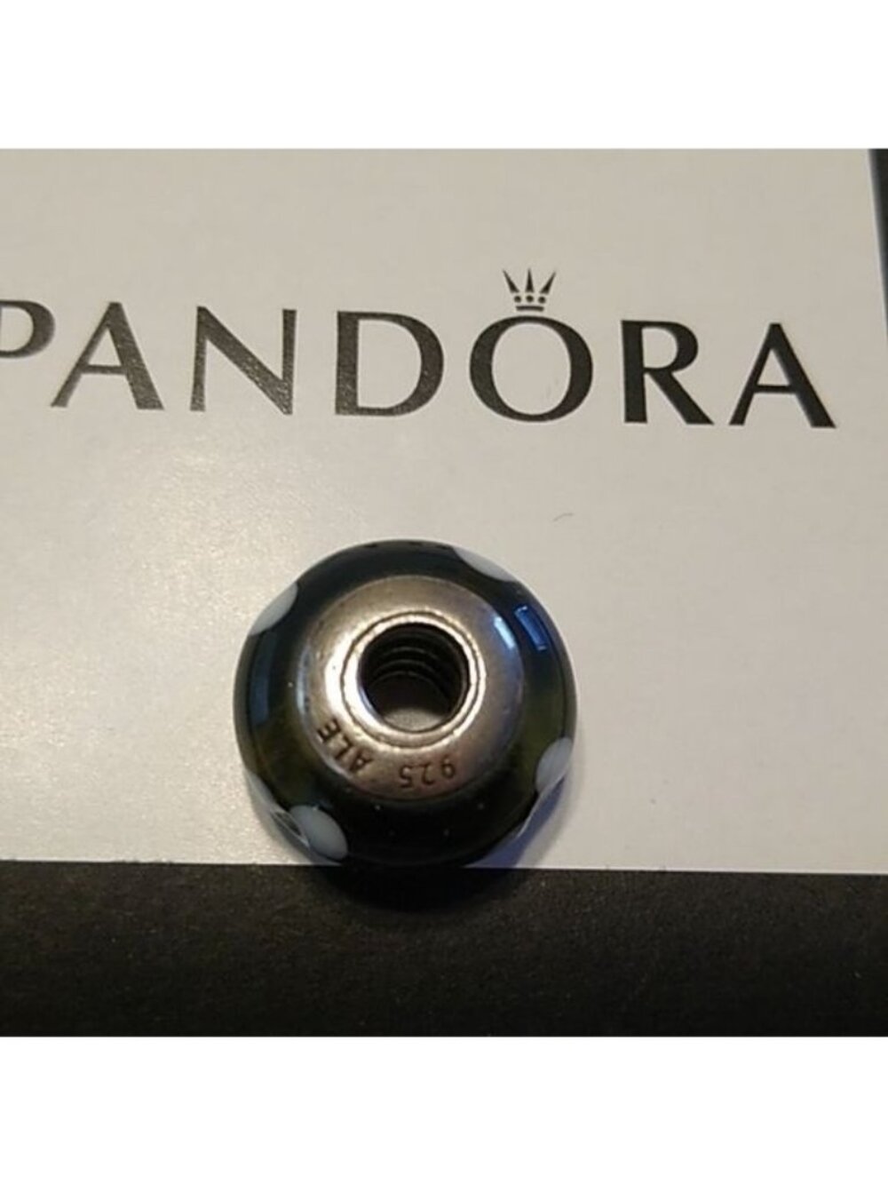 Pandora Murano Black Flowers Charm 925 ALE 790604 - Picture 3 of 4